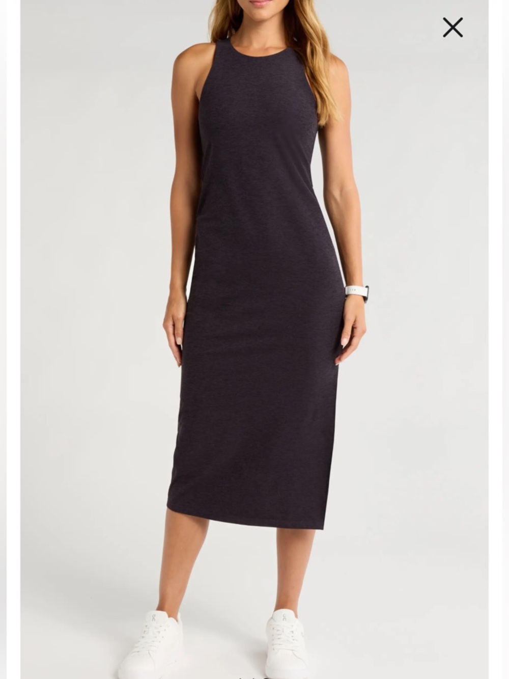 NEW Nordstrom Zella Renew Melange Midi Tank Dress